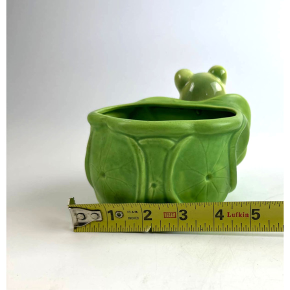 Super Cute Vintage Anthropomorphic Frog Planter For Succulents Flowers Or Plant - Picture 9 of 12